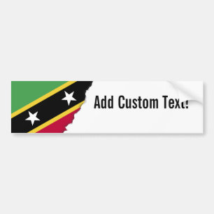 Autocollant De Voiture Drapeau de Saint-Kitts-et-Nevis