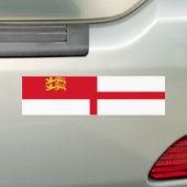 Autocollant De Voiture Drapeau de Sercq (En voiture)