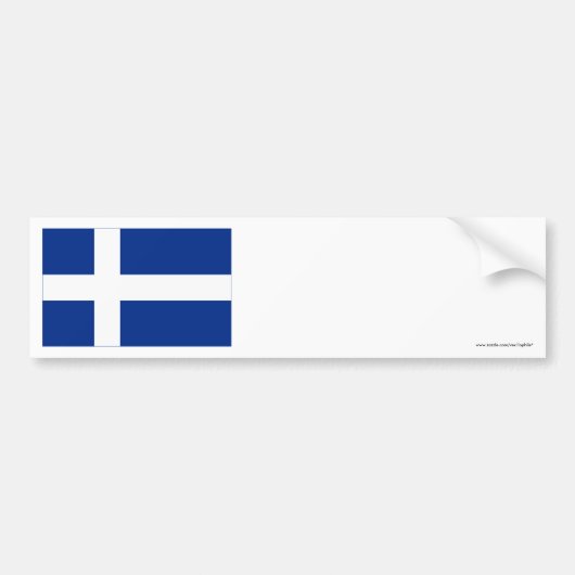 Autocollant De Voiture Drapeau de Shetland (Devant)
