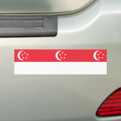 Autocollant De Voiture Drapeau de Singapour (En voiture)
