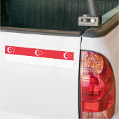 Autocollant De Voiture Drapeau de Singapour (Sur camion)