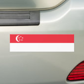 Autocollant De Voiture Drapeau de Singapour (En voiture)
