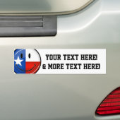 Autocollant De Voiture Drapeau de sourire du Texas (En voiture)