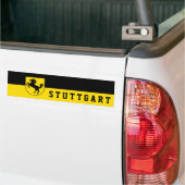 Autocollant De Voiture Drapeau de Stuttgart (Allemagne) (Sur camion)