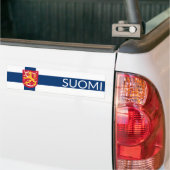 Autocollant De Voiture Drapeau de Suomi (Sur camion)