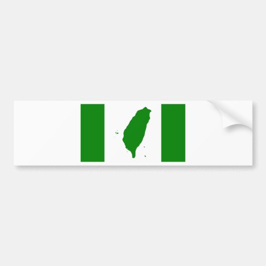 Autocollant De Voiture Drapeau de Taïwan indépendant - 臺灣獨立運動 - 台灣獨立運動 (Devant)