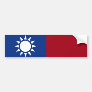 Autocollant De Voiture Drapeau de Taïwan République de Chine