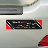 Autocollant De Voiture Drapeau de Trinité-et-Tobago (En voiture)