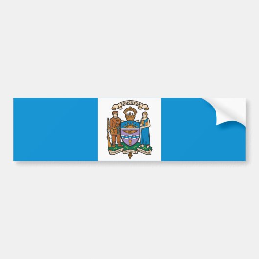 Autocollant De Voiture Drapeau d'Edmonton (Alberta, Canada) (Devant)