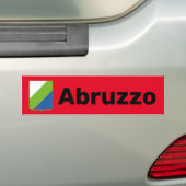 Autocollant De Voiture Drapeau des Abruzzes (Italie) (En voiture)