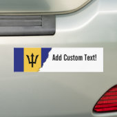 Autocollant De Voiture Drapeau des Barbade (En voiture)
