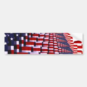 Autocollant De Voiture Drapeau des États-Unis - art numérique_