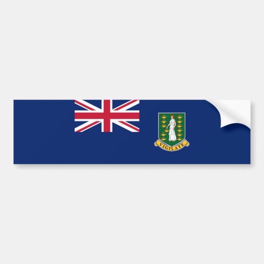 Autocollant De Voiture Drapeau des îles Vierges britanniques (Devant)
