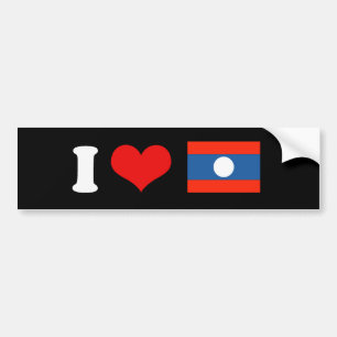 Autocollant De Voiture Drapeau des Laotiens