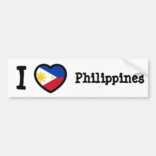 Autocollant De Voiture Drapeau des Philippines (Devant)
