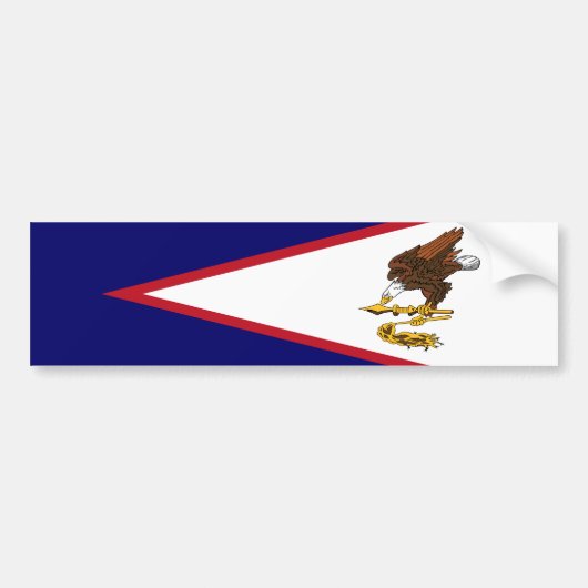 Autocollant De Voiture Drapeau des Samoa américaines (Devant)
