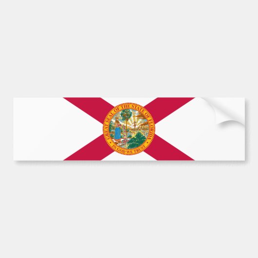 Autocollant De Voiture Drapeau d'État de Floride (Devant)