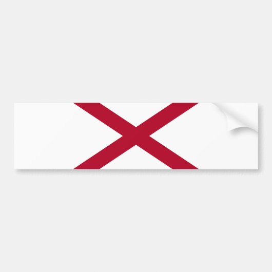 Autocollant De Voiture Drapeau d'État de l'Alabama (Devant)