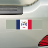 Autocollant De Voiture Drapeau d'État de l'Iowa (En voiture)
