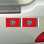 Autocollant De Voiture Drapeau d'état du Tennessee (En voiture)