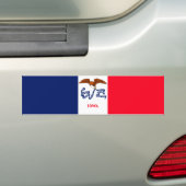 Autocollant De Voiture Drapeau d'État Iowa (En voiture)