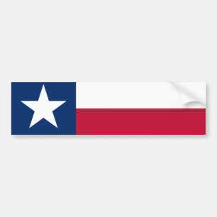 Autocollant De Voiture Drapeau d'État texan (Texas)