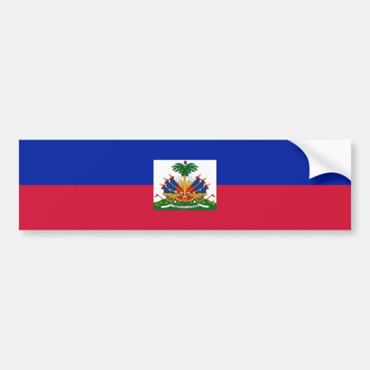 Autocollant De Voiture Drapeau d'Haïti (Devant)