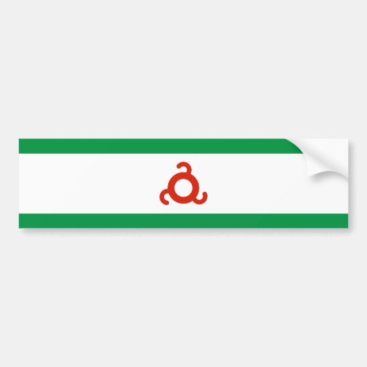 Autocollant De Voiture Drapeau d'Ingushetia (Devant)