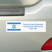 Autocollant De Voiture Drapeau d'Israël, (En voiture)