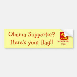 Autocollant De Voiture Drapeau d'Obammunist