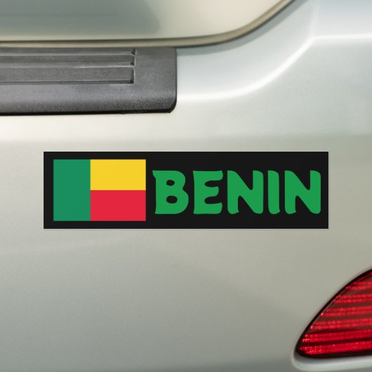 Autocollant De Voiture Drapeau du Bénin (En voiture)