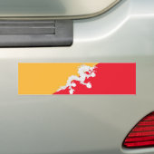 Autocollant De Voiture Drapeau du Bhoutan (En voiture)