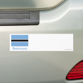 Autocollant De Voiture Drapeau du Botswana avec le nom (En voiture)