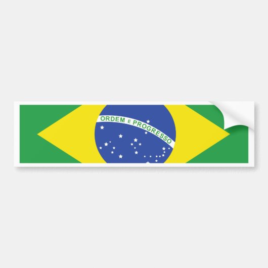 Autocollant De Voiture Drapeau du Brésil (Devant)