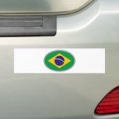 Autocollant De Voiture Drapeau du Brésil - conception fraîche ! (En voiture)
