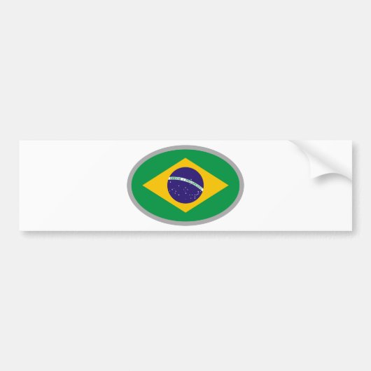 Autocollant De Voiture Drapeau du Brésil - conception fraîche ! (Devant)