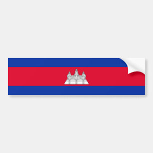 Autocollant De Voiture Drapeau du Cambodge patriotique