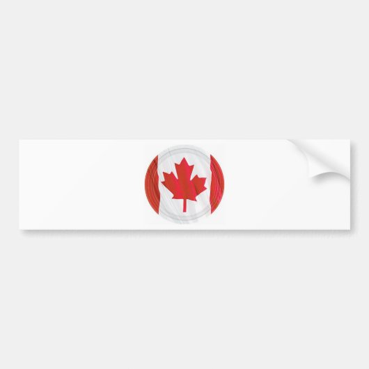 Autocollant De Voiture drapeau du Canada (Devant)