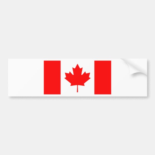Autocollant De Voiture Drapeau du Canada (Devant)