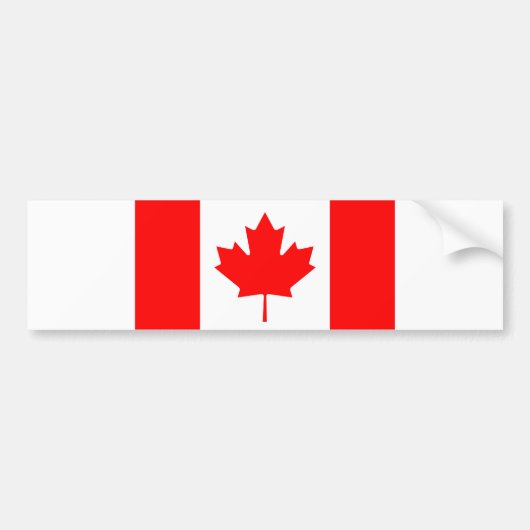 Autocollant De Voiture Drapeau du Canada (Devant)