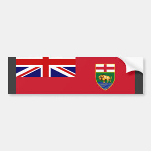 Autocollant De Voiture Drapeau du Canada Manitoba
