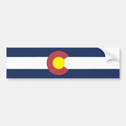 Autocollant De Voiture Drapeau du Colorado (Devant)