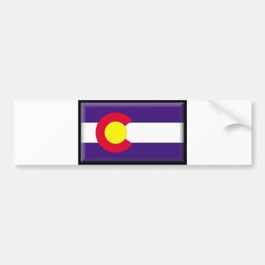 Autocollant De Voiture Drapeau du Colorado (Devant)