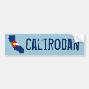 Autocollant De Voiture Drapeau du Colorado Californie silhouette
