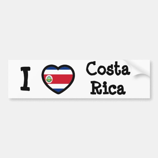 Autocollant De Voiture Drapeau du Costa Rica (Devant)
