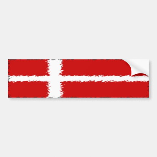 Autocollant De Voiture Drapeau du Danemark (Devant)