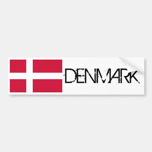 Autocollant De Voiture Drapeau du Danemark (Devant)