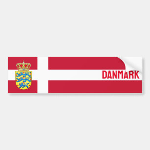 Autocollant De Voiture Drapeau du Danemark