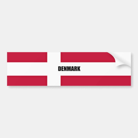 Autocollant De Voiture Drapeau du Danemark (Devant)