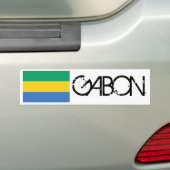 Autocollant De Voiture Drapeau du Gabon (En voiture)